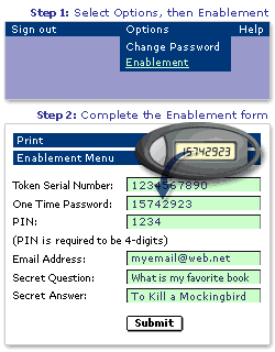 Enablement Screen