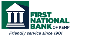 First National Bank of Kemp Logo