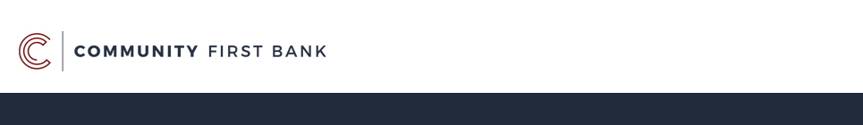 Community First Bank Logo